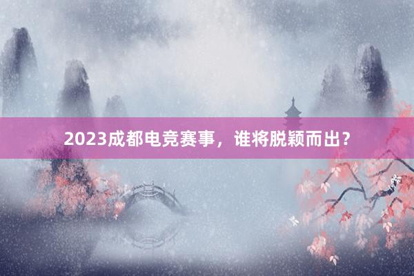 2023成都电竞赛事，谁将脱颖而出？